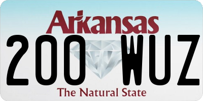 AR license plate 200WUZ