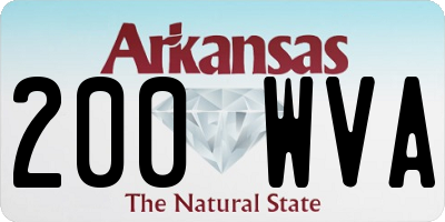 AR license plate 200WVA