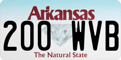 AR license plate 200WVB