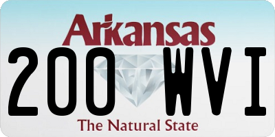 AR license plate 200WVI