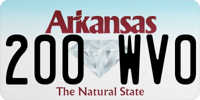 AR license plate 200WVO