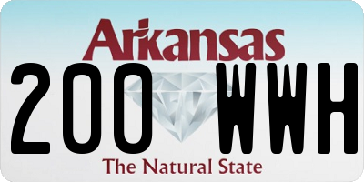 AR license plate 200WWH