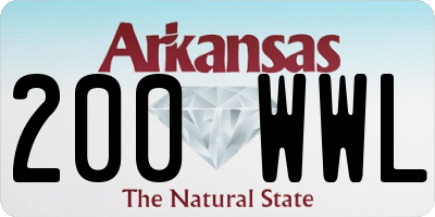 AR license plate 200WWL