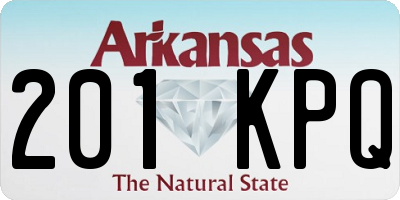 AR license plate 201KPQ