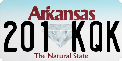 AR license plate 201KQK