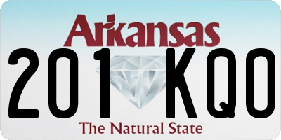 AR license plate 201KQO