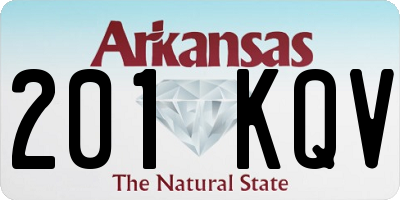 AR license plate 201KQV
