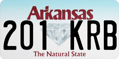 AR license plate 201KRB
