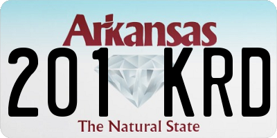 AR license plate 201KRD