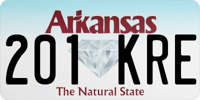 AR license plate 201KRE