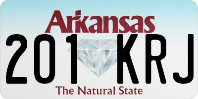 AR license plate 201KRJ