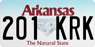 AR license plate 201KRK