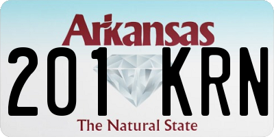 AR license plate 201KRN