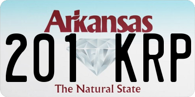 AR license plate 201KRP