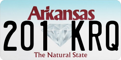 AR license plate 201KRQ