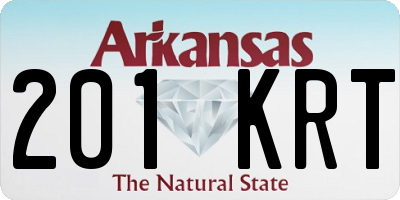 AR license plate 201KRT