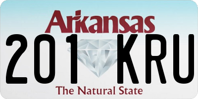AR license plate 201KRU
