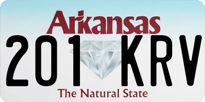 AR license plate 201KRV