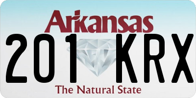 AR license plate 201KRX