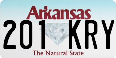 AR license plate 201KRY