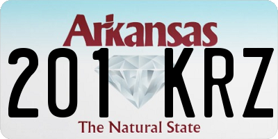 AR license plate 201KRZ