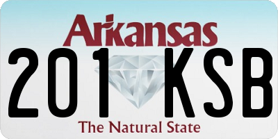 AR license plate 201KSB