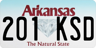 AR license plate 201KSD