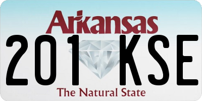 AR license plate 201KSE