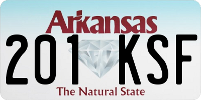 AR license plate 201KSF