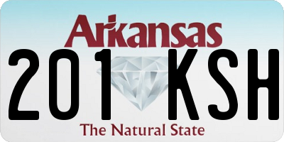 AR license plate 201KSH