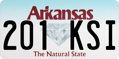 AR license plate 201KSI