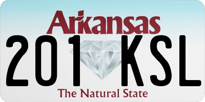 AR license plate 201KSL