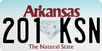 AR license plate 201KSN