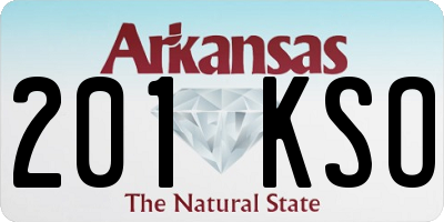AR license plate 201KSO