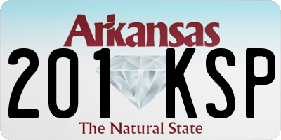 AR license plate 201KSP