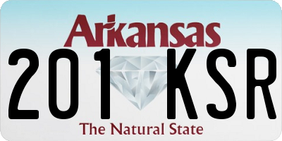 AR license plate 201KSR