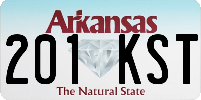 AR license plate 201KST