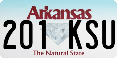 AR license plate 201KSU