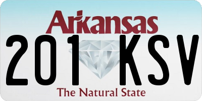 AR license plate 201KSV