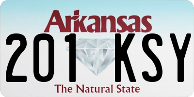 AR license plate 201KSY