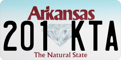 AR license plate 201KTA
