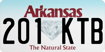 AR license plate 201KTB