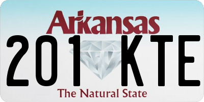 AR license plate 201KTE