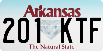 AR license plate 201KTF