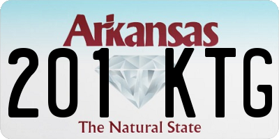 AR license plate 201KTG