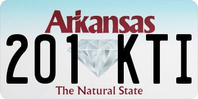 AR license plate 201KTI