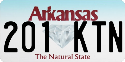 AR license plate 201KTN