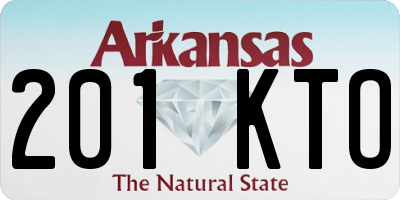 AR license plate 201KTO