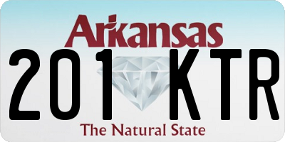 AR license plate 201KTR
