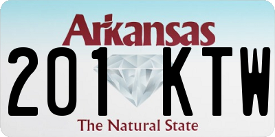 AR license plate 201KTW